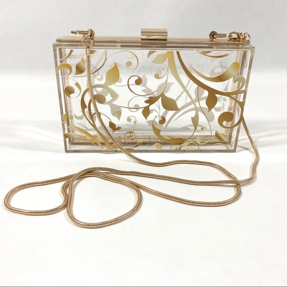 Gold leaf clear stadium bag!‎
